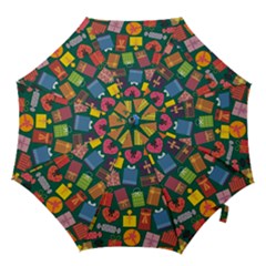 Presents Gifts Background Colorful Hook Handle Umbrellas (small) by Amaryn4rt