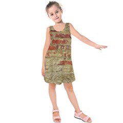 Wall Plaster Background Facade Kids  Sleeveless Dress by Amaryn4rt