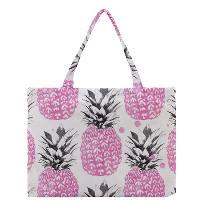 Lovely pink pineapple  Medium Tote Bag