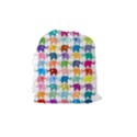 Lovely colorful mini elephant Drawstring Pouches (Medium)  View2