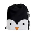 Adorable pinguin design Drawstring Pouches (XXL) View1