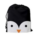 Adorable pinguin design Drawstring Pouches (XXL) View2