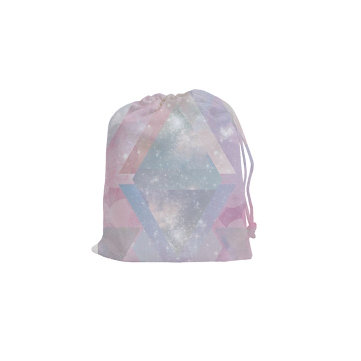 Colorful pastel crystal Drawstring Pouches (Small) 