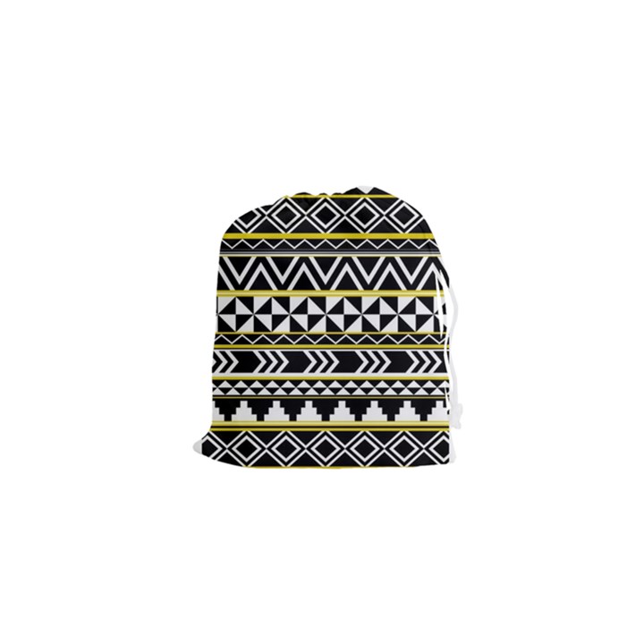 Black bohemian Drawstring Pouches (XS) 