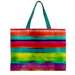 Painted Paper  Zipper Mini Tote Bag by Brittlevirginclothing