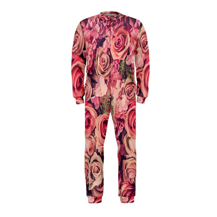 Beautiful pink roses  OnePiece Jumpsuit (Kids)