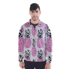 Cute Pink Pineapple  Wind Breaker (men) by Brittlevirginclothing