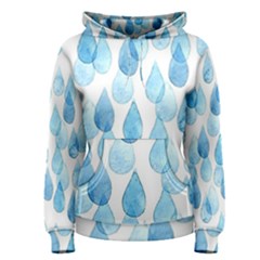 Rain Drops Women s Pullover Hoodie by Brittlevirginclothing