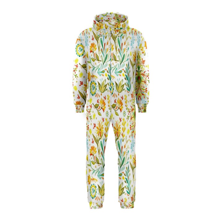 Pastel flowers Hooded Jumpsuit (Kids)