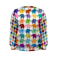 Colorful Small Elephants Women s Sweatshirt by Brittlevirginclothing