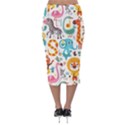 Cute cartoon animals Velvet Midi Pencil Skirt View2