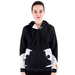 Cute Pinguin Women s Zipper Hoodie by Brittlevirginclothing