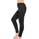 Dark silvered flower Leggings  View3