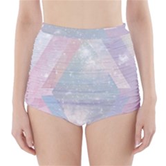 Pastel Colored Crystal High-waisted Bikini Bottoms by Brittlevirginclothing