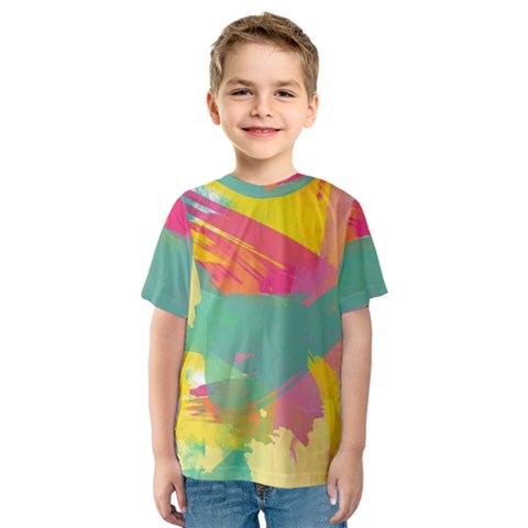 Paint Brush Kids  Sport Mesh Tee by Brittlevirginclothing