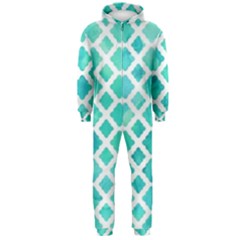 Blue Mosaic Hooded Jumpsuit (men)  by Brittlevirginclothing