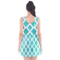 Blue mosaic Scoop Neck Skater Dress View2