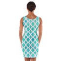 Blue mosaic Wrap Front Bodycon Dress View2