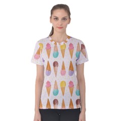 Cute Ice Cream Women s Cotton Tee