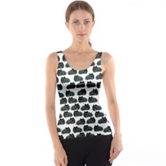 Black Cat Tank Top by Brittlevirginclothing