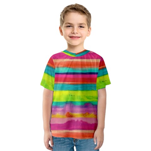 Painted Wet  Paper Kids  Sport Mesh Tee by Brittlevirginclothing