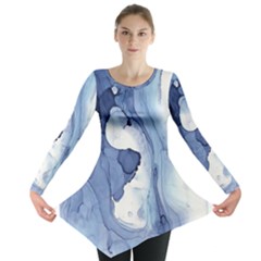 Paint In Water Long Sleeve Tunic  by Brittlevirginclothing