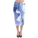 Paint in water Velvet Midi Pencil Skirt View1