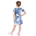 Paint in water Kids  Short Sleeve Velvet Dress View2