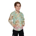 Vintage pastel flowers Wind Breaker (Kids) View1