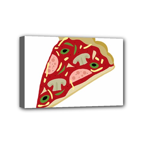 Pizza Slice Mini Canvas 6  X 4  by Valentinaart