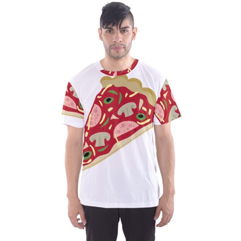 Pizza Slice Men s Sport Mesh Tee by Valentinaart