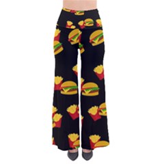 Hamburgers And French Fries Pattern Pants by Valentinaart