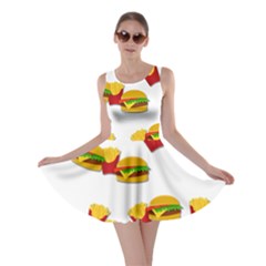 Hamburgers And French Fries  Skater Dress by Valentinaart