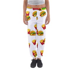 Hamburgers And French Fries  Women s Jogger Sweatpants by Valentinaart