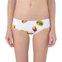 Hamburgers And French Fries  Classic Bikini Bottoms by Valentinaart