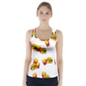 Hamburgers and french fries  Racer Back Sports Top View1