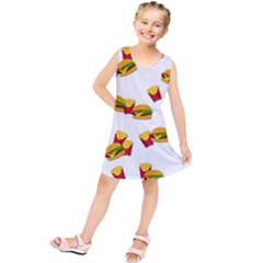 Hamburgers And French Fries  Kids  Tunic Dress by Valentinaart