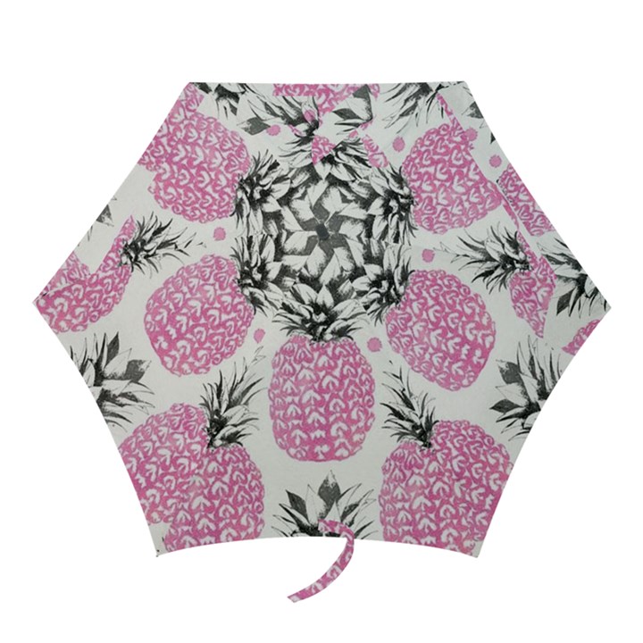 pink pineapple Mini Folding Umbrellas