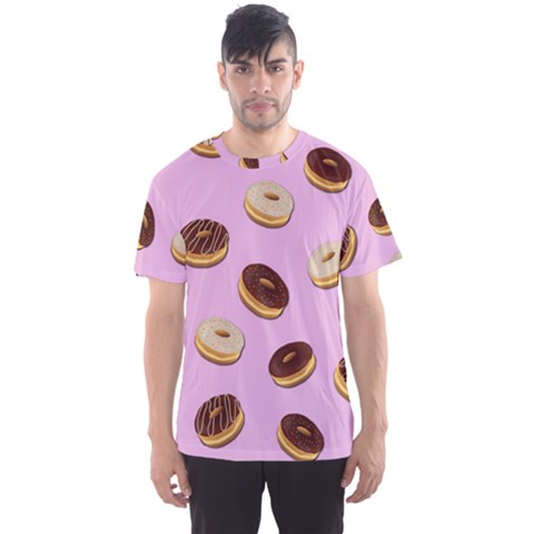 Donuts Pattern - Pink Men s Sport Mesh Tee by Valentinaart