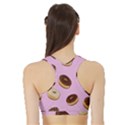 Donuts pattern - pink Sports Bra with Border View2