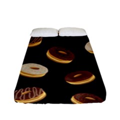 Donuts Fitted Sheet (full/ Double Size) by Valentinaart