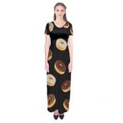 Donuts Short Sleeve Maxi Dress by Valentinaart