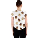 Donuts pattern Crew Neck Crop Top View2