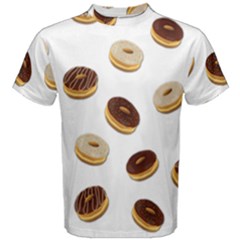 Donuts Pattern Men s Cotton Tee by Valentinaart