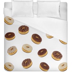 Donuts Pattern Duvet Cover (king Size) by Valentinaart