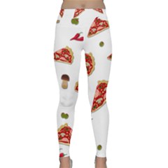 Pizza Pattern Classic Yoga Leggings by Valentinaart