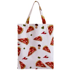 Pizza Pattern Zipper Classic Tote Bag by Valentinaart