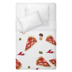 Pizza Pattern Duvet Cover (single Size) by Valentinaart