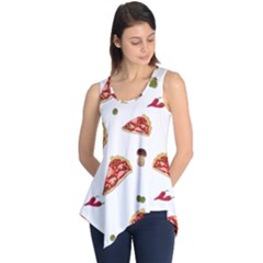 Pizza Pattern Sleeveless Tunic by Valentinaart