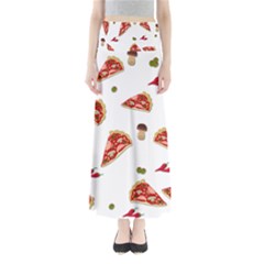 Pizza Pattern Maxi Skirts by Valentinaart